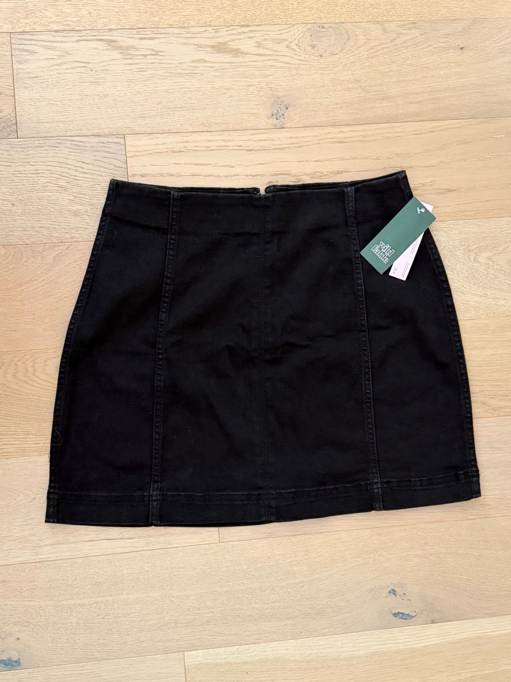 Wild Fable Black Denim Mini Skirt